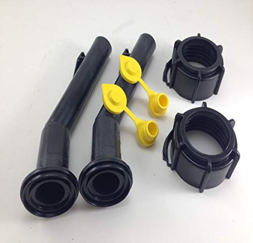 Mr. Yellow Cap 2 - Mr. Yellow Cap Fuel Gas Can Jug Spouts Nozzles, Rings & Vents, replaces Blitz 900302 900092 900094 Old Style - Please