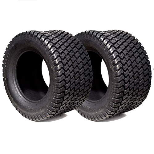 Replaces Turf Trac 2PK 18X6.50-8 18X650-8 18/6.50-8 18X6.50X8 4PLY Rated Tubeless Riding Lawn Mower Tractor Tires Fits Turf Trac