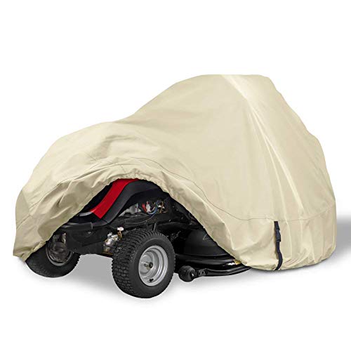 Porch Shield Heavy Duty 600D Polyester Lawn Tractor Cover, Water-Resistant Universal Riding Lawn Mower Cover (Up to 54 inches