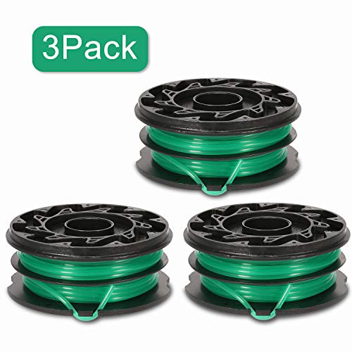 T97MJ8S Eyoloty String Trimmer Spools Replacement for Black Decker GH1100  GH1000 GH2000 Weed Eater DF-080 Replacement Spool Line