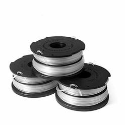 THTEN DF-065 String Trimmer Spools Compatible with Black and Decker GH710  GH700 GH750 RC-065, DF-065-BKP Weed Eater Refills Line 36ft 0.065  Auto-Feed