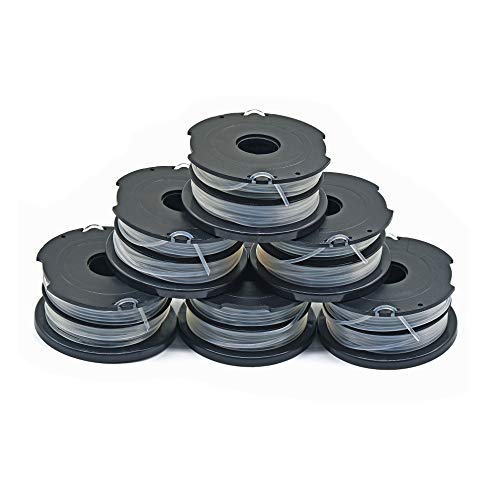 RWWHDRN Garden Ninja 0.065 Replacement Trimmer Spool Compatible with Black  + Decker DF-065, fit Model GH700,GH710,GH750, 6-Pack
