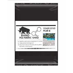 Rhino Power Bond Plus - Polymeric Sand for Pavers and Stone Joints up to a Maximum of 2 inches. (50 Pound, Beige)