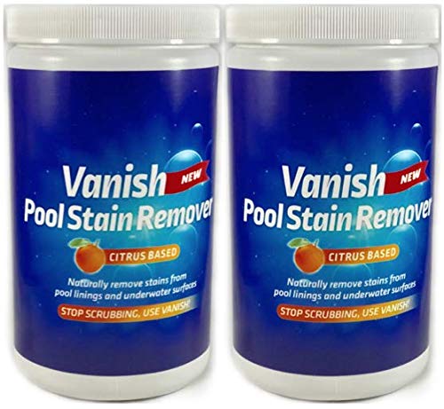 Bosh Chemical Vanish Pool & Spa Stain Remover 2 Pack (4LBS)- Natural Safe Citrus Based, Works Excellent on Vinyl, Fiberglass,