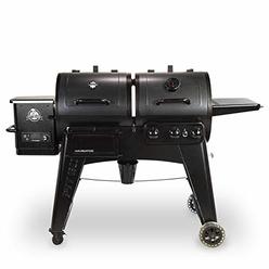 PIT BOSS PB1230G Wood Pellet and Gas Combo Grill, Black