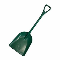 Bully Tools 92803 42" 100% Poly Scoop Shovel with D-Grip Handle (Green)