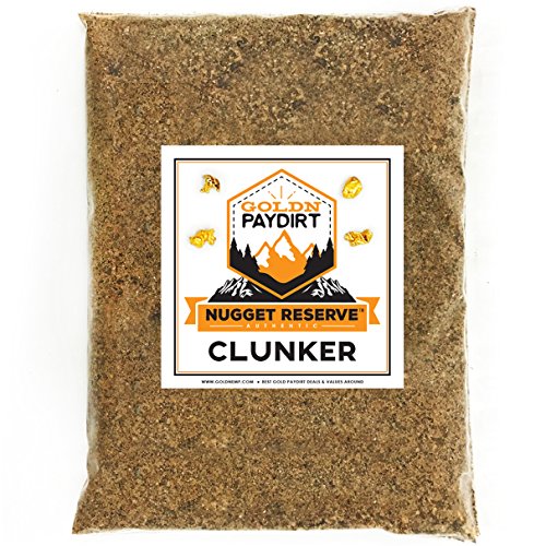 Goldn Paydirt Nugget Reserve Gold Paydirt Clunker Panning Pay Dirt Bag â€“ Gold Prospecting Concentrate