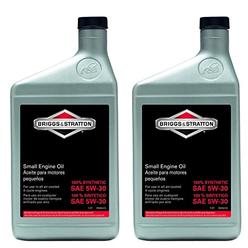 Briggs & Stratton Briggs and Stratton 100074 Pack of (2) 1-Quart 5W-30 Synthetic Oil