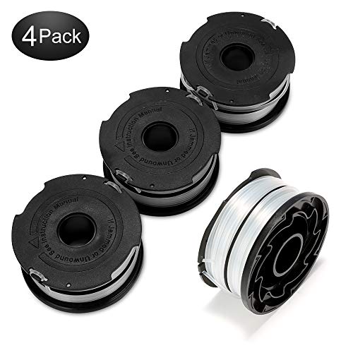 TJDP3H4 V VONTOX Dual String Trimmer Replacement Spool, Compatible with  Black+Decker GH710 GH700 GH750, 4 Pack (36FT/ 0.065