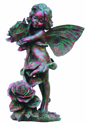 Home Styles Lillian Fairy 96003 Large Statue Bronze Patina, 21" H