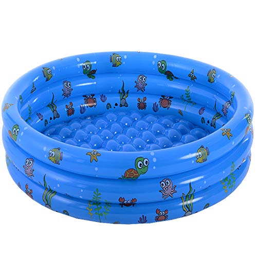 VIVI MAO Garden Round Inflatable Baby Swimming Pool, Portable Inflatable Child/Children Little Pump Pool,Kiddie Paddling Pool
