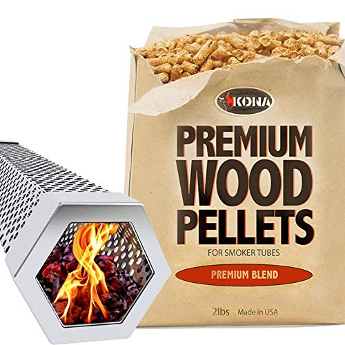 kona VKD989T Kona Wood Smoker Tube Smoking Pellets Set Hot