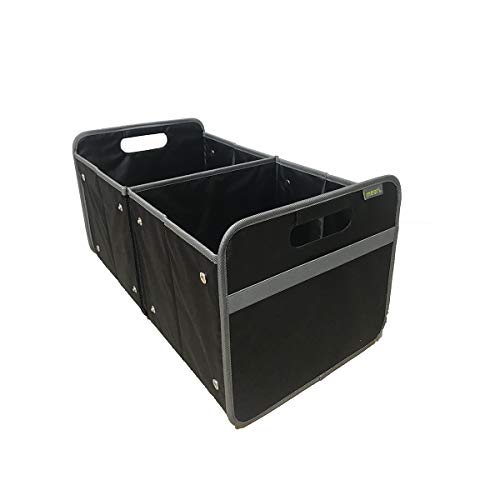 meori Heavy Duty Foldable Trunk Organizer & Storage Bin, Lava Black, X-Large