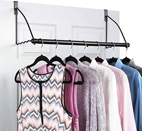 HOLDN&rsquo; STORAGE Over The Door Closet Valet- Over The Door Clothes Organizer Rack and Door Hanger for Clothing or Towel, Home and Dorm Room
