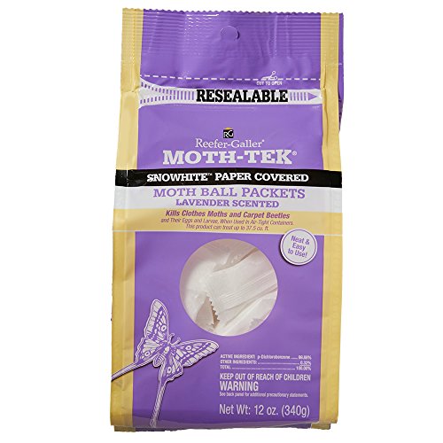 Reefer-Galler Moth-Tek Snowhite Lavender Scented Moth Ball Packets 12 oz (1)