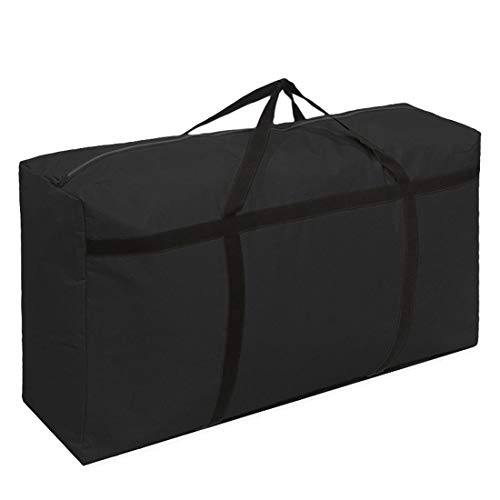 KXF 180L Extra Large Storage Bags with Handles Waterproof Durable Black Carry Bags Under Bed Storage Organizer Duffel Bag for