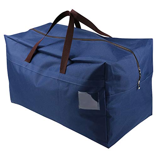 AMJ 100L Large Storage Bag for Comforters, Blankets, Clothes, Quilts and Towels, Better and Sturdy Organizer Bag, Thick Ultra