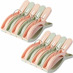 Foshine 10 Pack Beach Towel Clips for Beach Chairs Jumbo Size Towel Clamps for Beach Chairs Lounge Pool Chairs on Cruise