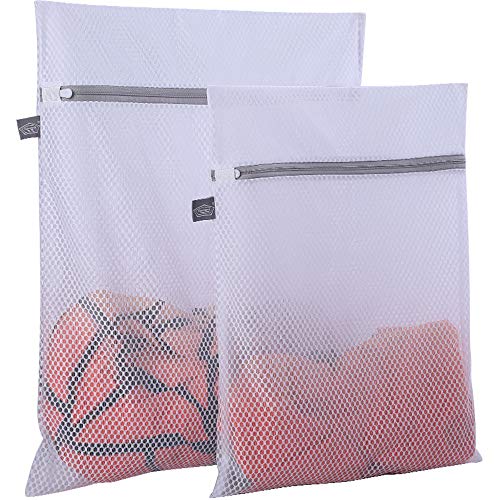 Kimmama Delicates Laundry Bag - 2 Pack Honeycomb Mesh Lingerie Wash Bag