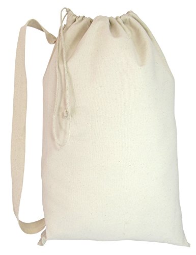 ToteBagFactory Heavy Duty Natural Cotton Canvas Laundry Bags