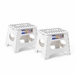 Acko Folding Step Stool Lightweight Plastic Step Stool 2 Pack,11 inch Foldable Step Stool for Kids and Adults,Non Slip