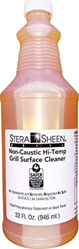 Stera Sheen Products Stera-Sheen Griddle & Flat Grill Surface Cleaner, 1 x 32 fl oz Bottle, Food-Safe, Non-Caustic, Powerful Griddle Surface