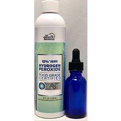 The One Minute Miracle Inc. The One Minute Miracle - 12% Hydrogen Peroxide Food Grade - 8 oz Bottle