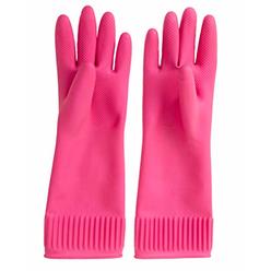 MAMISON 3 Pairs Colorful Reusable Waterproof Household Dishwashing Cleaning Rubber Gloves, Non-Slip Kitchen Glove (Large) - Walmart Supplies