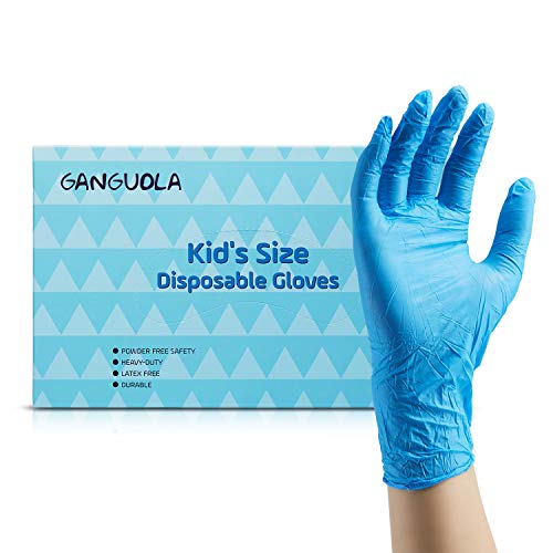 GANGUOLA Multipurpose Disposable Nitrile Gloves for Kids of 5-12
