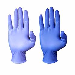 PEIPU Nitrile Disposable Gloves, Powder Free, Cleaning Service Gloves, Latex Free, 100 PCS, Medium Size
