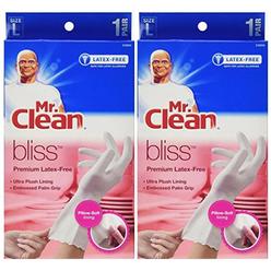 Mr. Clean Bliss Premium Latex-Free Gloves, Large 1 pr (Pack of 2)