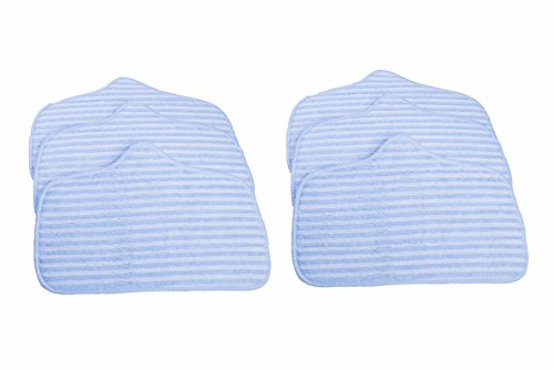 LTWHOME A275-020 Microfibre Steam Cleaner Pads Fit for Steamfast SF-275 / SF-370 and McCulloch MC1275 (Pack of 6)