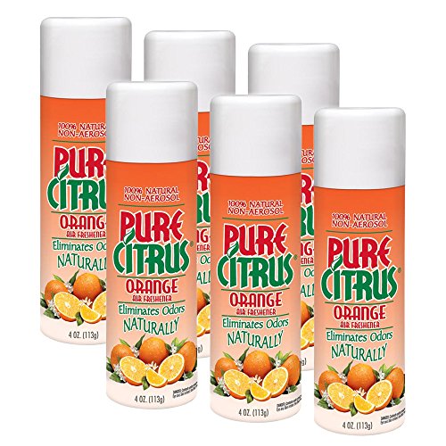 Pure Citrus NA228KIT Spray 4 Oz. Air Freshener, Orange, 6 Pack