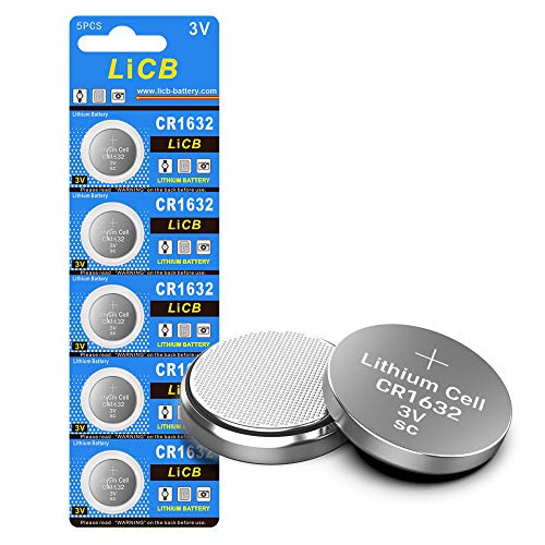 LiCBCR16325US LiCB 5 Pack CR1632 Battery, LongLasting & High