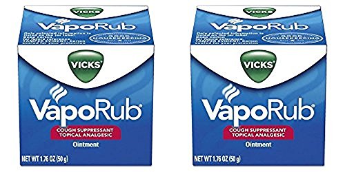 Vicks VapoRub Ointment, 1.76 oz, 2 Pack