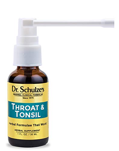 Dr. Schulze's Dr. Schulzeâ€™s Throat & Tonsil | Cool, Soothe & Protect | Herbal Supplement | Vegan & Kosher | Powerful & Effective | Easy