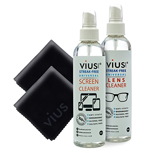 vius Lens and Screen Cleaner Kit - vius Lens and Screen Cleaner Combo Kit (2 Pack)