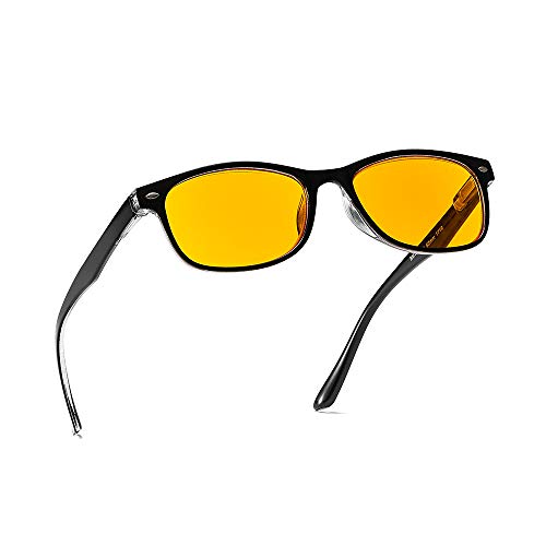 SUERTREE Reading Glasses 95% Blue Light Blocking Eyewear Yellow Reading Aids Anti Blue Readers Eyeglasses for Women Men 2.0X