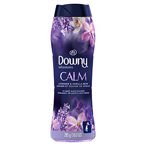 Downy Infusions In-Wash Scent Booster Beads, Calm, Lavender & Vanilla Bean, 10 oz
