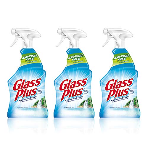 Glass Plus Glass Cleaner, 32 fl oz Bottle, Multi-Surface Glass Cleaner (3)