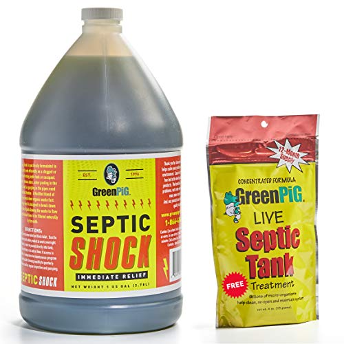 GREEN PIG Septic Shock with One Year Free, 1 Gallon