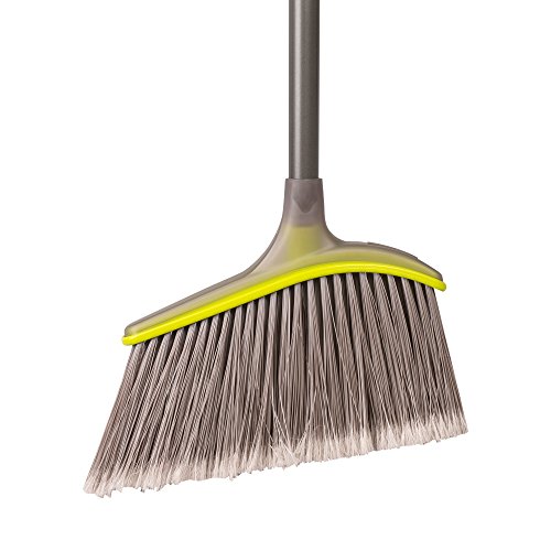 Casabella Wayclean Wide Angle Broom, Gray