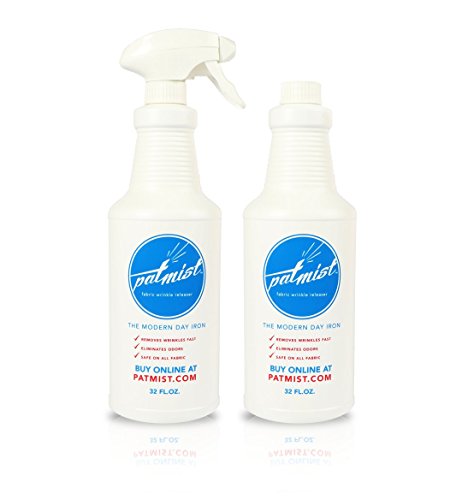 Pat Mist Wrinkle Release Spray (2-Pack, 32 Oz. Bottles), Wrinkle Remover, Fresh Laundry Scent, Mist Nozzle, Wrinkle + Odor