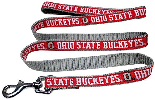 Pets First Collegiate Pet Accessories, Dog Leash, Ohio State Buckeyes, Small