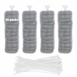 Buytta 48 PCS Lint Traps Washing Machine Lint Trap Stainless Steel lint Snare Traps Laundry Mesh Washer Hose Filter Washing Machine