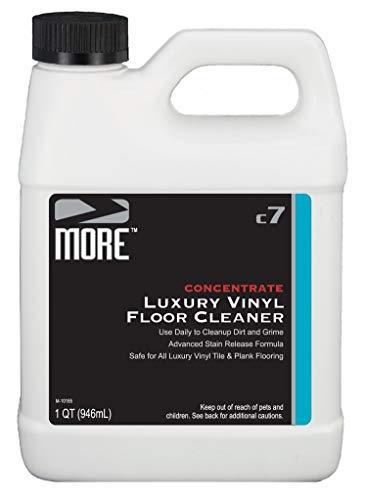 MORE Luxury Vinyl Floor Cleaner - Daily Use Concentrated Formula for Tile and Plank Flooring Surfaces [Quart / 32oz]