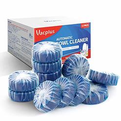 Vacplus Automatic Toilet Bowl Cleaner Tablets(12 PACK), Bathroom Toilet Tank Cleaner, Toilet Blue Clean Bubbles,