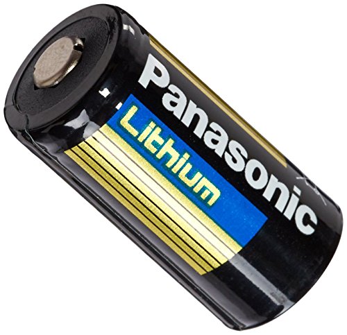 Panasonic CR123A-12PK Lithium 3V Photo Lithium Battery, 0.67" Diameter x 1.36" H (17.0 mm x 34.5 mm), Black/Gold/Blue (Pack