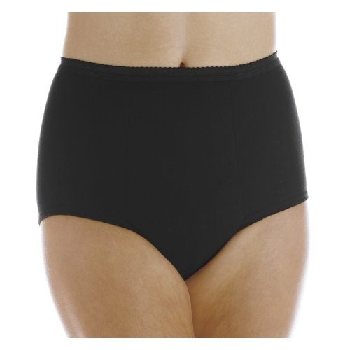 Wear Ever 6-Pack Women's Maximum Absorbency Reusable Bladder Control Panties  Black 4X (Fits Hip: 52-55)