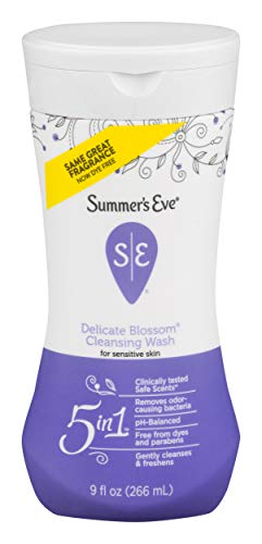 Summer's Eve Cleansing Wash for Sensitive Skin - Gently Cleanses and Freshens - Safe for Everyday Use - pH-Balanced - Doctor